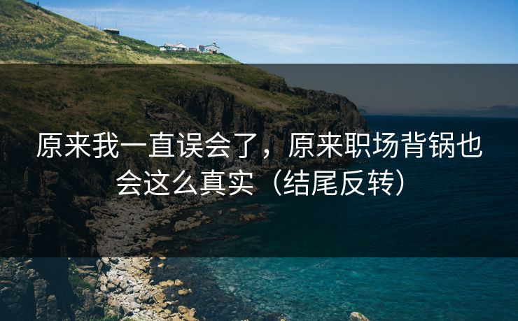 原来我一直误会了，原来职场背锅也会这么真实（结尾反转）