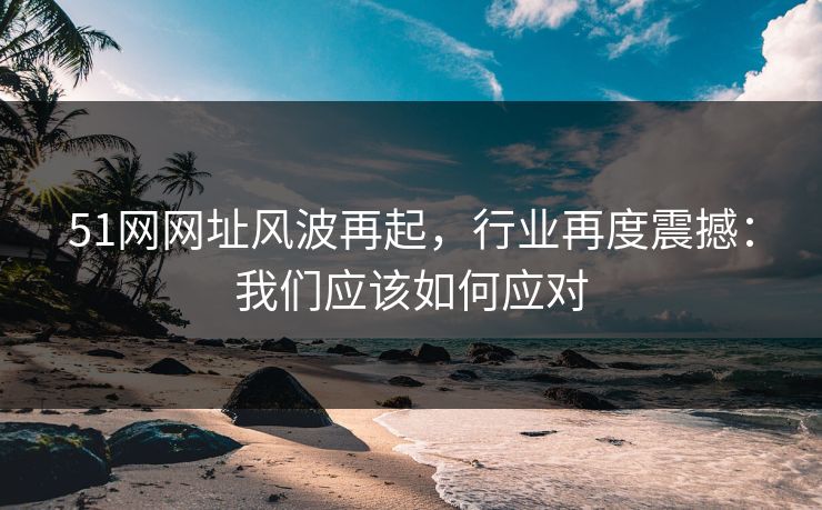 51网网址风波再起,行业再度震撼:我们应该如何应对 51网网址风波再起,行业再度震撼:我们应该如何应对